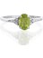 Peridot Oval Tektaş Pırlanta Yüzük 2
