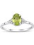 Peridot Oval Tektaş Pırlanta Yüzük 1