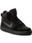 Court Borought Mid (Psv) Leather Sneaker Hakiki Deri Günlük Spor Ayakkabı Siyah 7