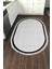 Kaymaz Dijital Mutfak & Salon Halı Toprak Saçaklı Oval Dokuma E5007 Açık Gri 5