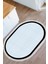 Kaymaz Dijital Mutfak & Salon Halı Toprak Saçaklı Oval Dokuma E5007 Açık Mavi 5