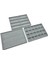 Yerli Üretim Süet Kumaş Gri Renk 34/24 cm 3 Lü Takım Çekmece Içi Takı Tablası 4