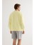 Erkek Pamuklu Yıkamalı Üç Iplik Uzun Kollu Sweatshirt 4