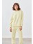 Kadın Pamuklu Yıkamalı Üç Iplik Uzun Kollu Sweatshirt 5