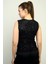 Kadın Kruvaze Yaka Önü Drapeli Kolsuz Astarlı Pulpayet Bluz 4