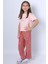 Kız Çocuk Ikili Takım Baskılı Oversize Ispanyol Paça E15 1