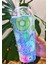 Pipetli suluk Buzlu Cam Görünümlü LED Işıklı Tropikal Limon Kiwi 450 ml Çift Katman Mika Suluk 2768 2