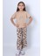 Kız Çocuk Ikili Takım Baskılı Oversize Ispanyol Paça E15 1