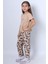 Kız Çocuk Ikili Takım Baskılı Oversize Ispanyol Paça E15 3