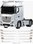Mercedes Actros Uyumlu Krom Ön Panjur 11 Parça Paslanmaz Çelik 1