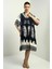 Kadın Yaprak Desenli Cepli Oversize Kısa Elbise 2