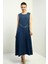 Kadın Zincir Detaylı Midi Elbise 3