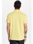 Erkek Slim Fit Dar Kesim %100 Pamuk Sarı Polo Yaka Tişört 5