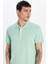 Erkek Slim Fit Dar Kesim %100 Pamuk Yeşil Polo Yaka Tişört 2
