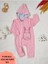Ef Çizgi Kız Bebek Kapüşonlu Tulum Pembe 1