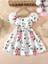 Camaguey Renkli Kız Çocuk Elbisesi - Kız Çocuk Yazlık Çiçekli Elbise - Mezuniyet Elbisesi 2