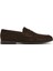 Erkek Kahverengi Süet Deri Loafer 25SFD790210 1