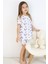 Kız Çocuk Pamuklu Penye Kumaş Baskılı Şortlu Pijama Takımı 5