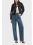 Relaxed Fit Yüksek Bel Geniş Paça Jakarlı Jeans Bayan Kot Pantolon XW000100 AF12844 FB055 3