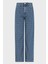Relaxed Fit Yüksek Bel Geniş Paça Jakarlı Jeans Bayan Kot Pantolon XW000100 AF12844 FB055 5