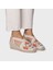 Montjoı Dalia Kadın Bej Çiçek Desen Dolgu Topuk Espadril 1TONW2025085 3