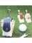 Kırmızı + Beyaz Golf Çantası, Taşınabilir Mini Golf Koruyucu Çanta, Pu Deri Top Kutusu Çantası (Yurt Dışından) 5