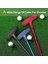 3 Bölümlü Geri Çekilebilir Golf Atıcı, Sol ve Sağ El Için, Golf Eğitim Ekipmanları Taşınabilir Seyahat Atıcı Golf Parçası, Kırmızı (Yurt Dışından) 5