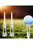 50 Adet Golf Topluğu Çift Katmanlı Plastik Top Tee Yumuşak Düşük Direnç Golf Koltuk Golf Eğitim Aracı Beyaz (Yurt Dışından) 3
