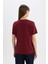 Regular Fit Bisiklet Yaka Basic Düz l Premium Kısa Kollu Bordo Tişört A9428AX25SP 6