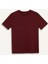 Regular Fit Bisiklet Yaka Basic Düz l Premium Kısa Kollu Bordo Tişört A9428AX25SP 7