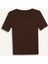 Slim Fit Dar Kesim Bisiklet Yaka Fitilli Kaşkorse Basic Düz Kısa Kollu Tişört C0097AX25SP 7