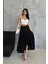 Butik Bohem ve Otantik Kat Asimetrik % 90 Pamuk Standart Beden Etek 5