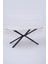 Bohem Metal Boyalı Mdf Lak Panel Yemek Masası 90X170 1