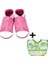 Ikili Set, 6-18AY Iplay Mama Önlüğü ve 0-6AY Bebek Sneaker Rose Pink El Yapımı Hakiki Deriden Patik 1