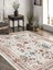 Vintage Desenli Halı, Pamuk Dokuma Pamuklu Taban Dekoratif Halı Kilim 98 3