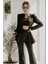 3'lü Şık Takım (Ceket ,pantolon, Crop) 4