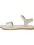 24S-117 5fx Bej Kadın Düz Sandalet 3