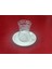 Crystal Kristal Cam 6'lı Çay Bardak Yükseklik 9 cm Çap 6 cm Gümüş Renk Yaldız Elde Yıkanır 4