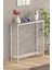 DEVİN DEKOR Modern Gold Renk Metal Iskeletli Temper Camlı Raflı Dresuar Konsol 1
