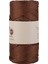 Makrome İpi 3mm Polyester Kahve Simli 1