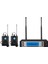 Roof R-2200 Uhf 2 Yaka Kablosuz Telsiz Mikrofon Seti Kablosuz Yaka Mikrofonu 1