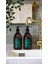 Etiketli Amber Cam Sıvı Sabun Bulaşık Deterjanı Sabunluk Yeşil 2'li 500 ml 2