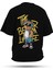T-Shirt,Bear Swag Sırt Baskılı,Regular, Pamuk,Siyah T-Shirt No:00711 1