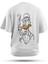 T-Shirt,Smoking Duck Sırt Baskılı, Regular, %100 Pamuk,Beyaz T-Shirt No:00719 1