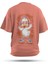 T-Shirt,Quack Beats Sırt Baskılı,Oversize, Pamuk,Somon T-Shirt No:00712 1