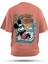 T-Shirt,Summer Vibes Sırt Baskılı,Oversize, Pamuk,Somon T-Shirt No:00703 1
