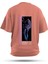 T-Shirt,Ash Utopia Sırt Baskılı,Oversize, Pamuk,Somon T-Shirt No:00706 1