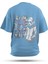 T-Shirt,Cool Urban Sırt Baskılı,Oversize, Pamuk,Mavi T-Shirt No:00701 1