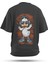 T-Shirt,Quack Beats Sırt Baskılı,Regular, Pamuk,Antrasit T-Shirt No:00712 1