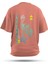 T-Shirt,Frog Philosophy Sırt Baskılı,Regular, Pamuk,Somon T-Shirt No:00705 1